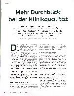 Vorschauseite 1: Mehr Durchblick bei der Klinikqualität