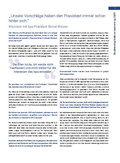 Vorschauseite 2: „Unsere Vorschläge haben den Praxistest immer schon hinter sich.“