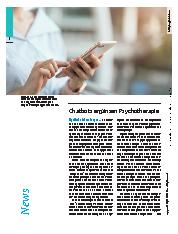 Vorschauseite 1: Chatbots ergänzen Psychotherapie.
