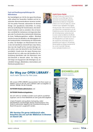 Vorschauseite 6: Subscribe to Open – Ein nachhaltiges Modell für Open Access?