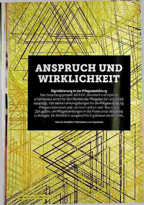 Vorschauseite 1: ANSRUCH UND WIRKLICHKEIT