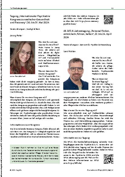 Vorschauseite 2: Beschreibungen bestechen durch Systematik. Bedeutung der ICF in der psychiatrischen Pflege.