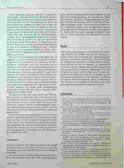 Vorschauseite 5: Praxisbegleitung durch Lehrende der Pflegeschulen in der generalistischen Pflegeausbildung: Eine qualitative Analyse der Erwartungen und Anforderungen.