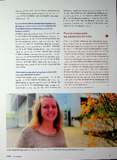 Vorschauseite 2: "Ich hätte gerne mehr Zeit für Personen in einer Krise."