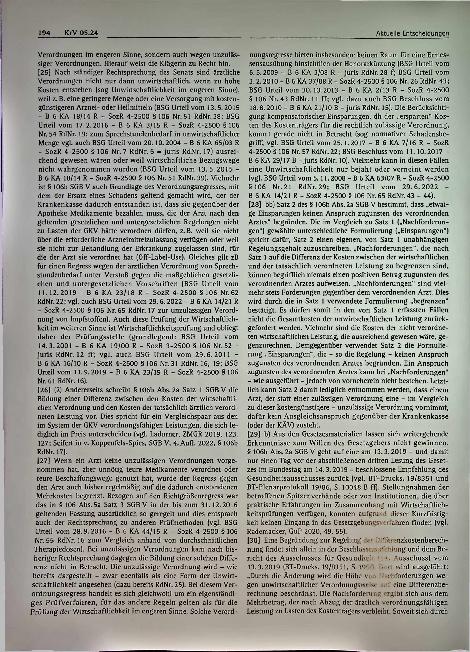 Vorschauseite 4: Aktuelle Entscheidungen Vertragsärztliche Versorgung