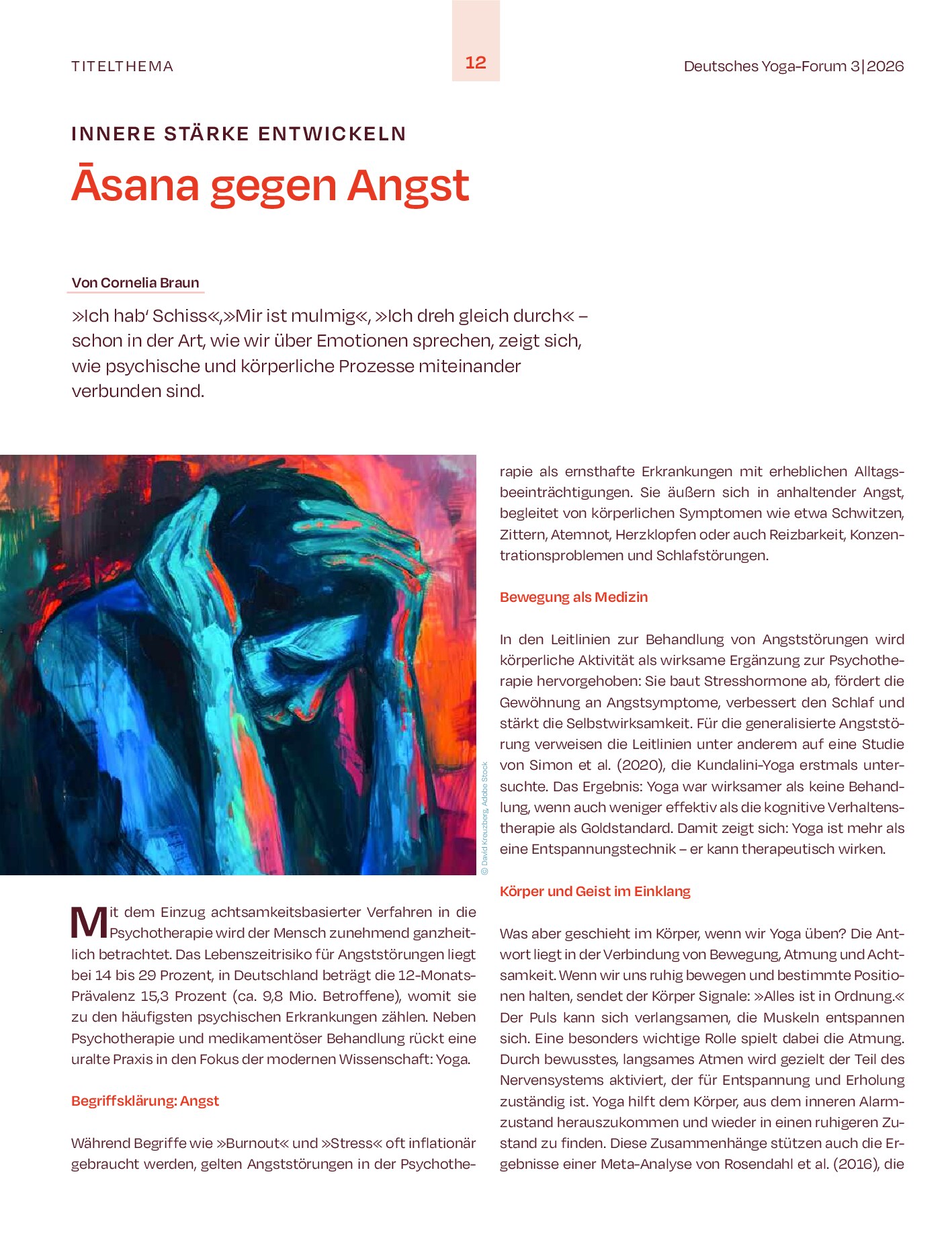 Vorschauseite 1: Āsana gegen Angst