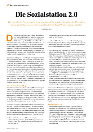 Vorschauseite 1: Die Sozialstation 2. 0