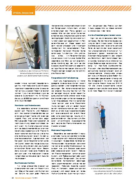 Vorschauseite 2: Arbeiten in der Höhe Flexibel und verhältnismäßig
