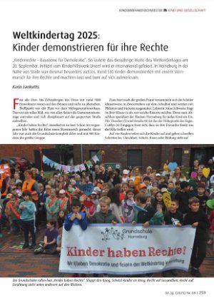 Vorschauseite 1: Weltkindertag 2025: Kinder demonstrieren für ihre Rechte