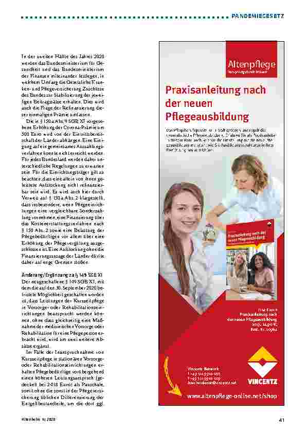 Vorschauseite 2: Pandemiegesetz - Das zweite Gesetzespaket