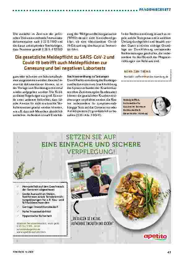 Vorschauseite 4: Pandemiegesetz - Das zweite Gesetzespaket