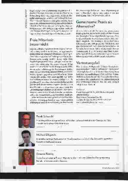 Vorschauseite 2: Anstellung eines Heilpraktikers durch einen Heilpraktiker. Probleme und mögliche Alternativen in der täglichen Praxis