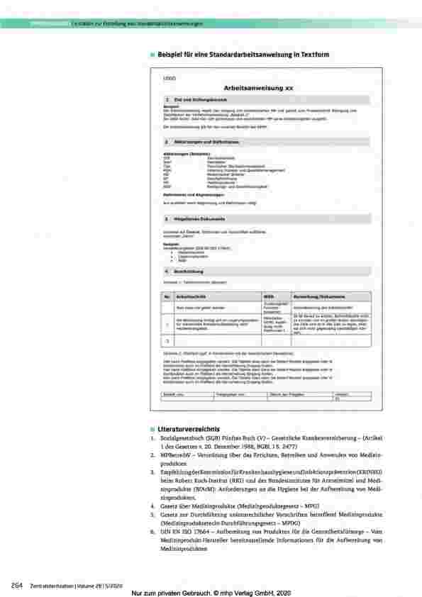 Vorschauseite 4: Empfehlung des Fachausschusses Qualität (120) Leitfaden zur Erstellung von Standardarbeitsanweisungen