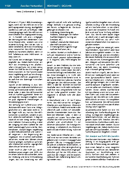 Vorschauseite 2: Aus den Verbänden