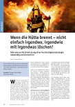 Vorschauseite 1: Wenn die Hütte brennt - nicht einfach irgendwo, irgendwie mit irgendwas löschen!