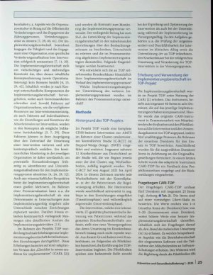 Vorschauseite 2: Monitoring der Implementierungsbereitschaft in Veränderungsprozessen Eine Anwendung im Rahmen der Einführung eines digital gestützten Arzneimitteltherapie-Prozesses im Krankenhaus