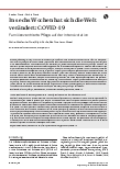 Vorschauseite 1: In sechs Wochen hat sich die Welt verändert: COVID-19