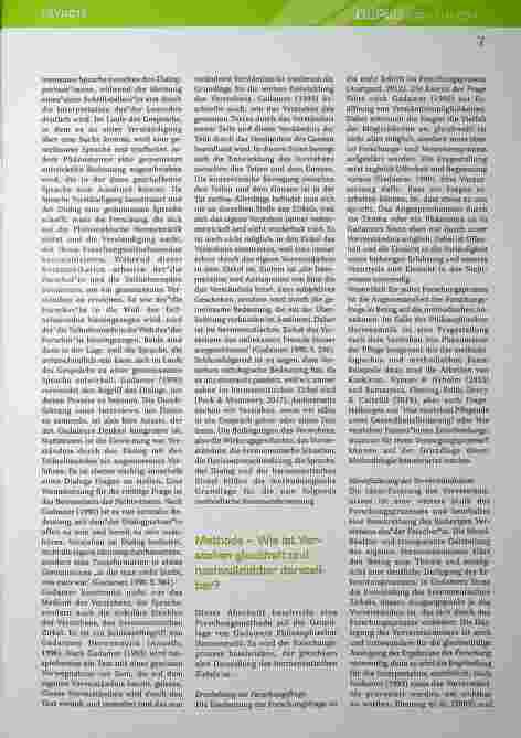 Vorschauseite 3: PFLEGE BRAUCHT VERSTEHEN: Hermeneutik als Methodologie und Methode in der Pflegeforschung.