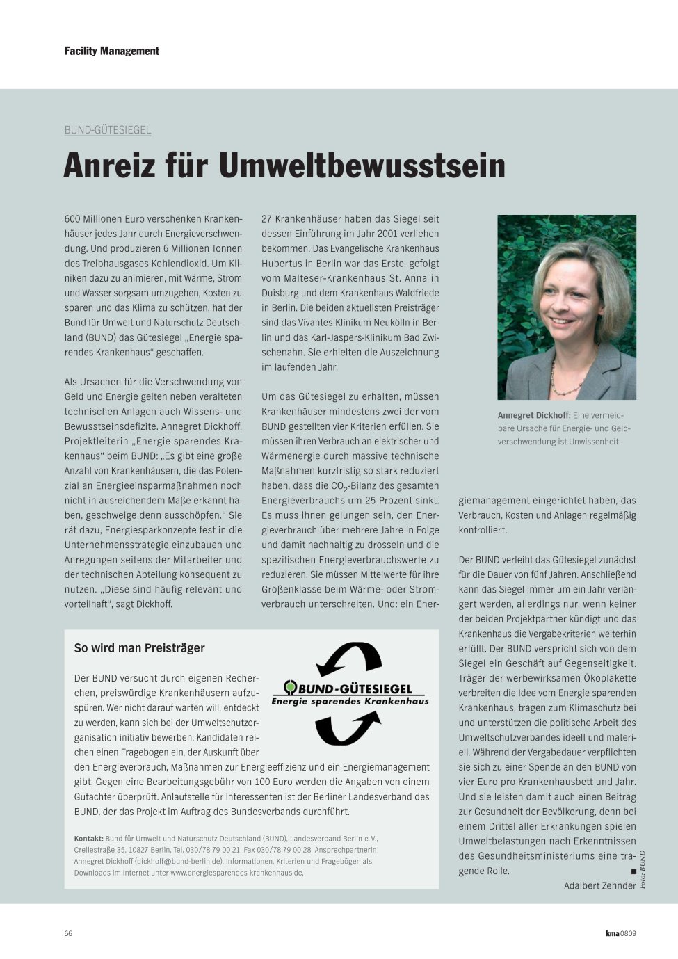 Vorschauseite 1: Anreiz für Umweltbewusstsein