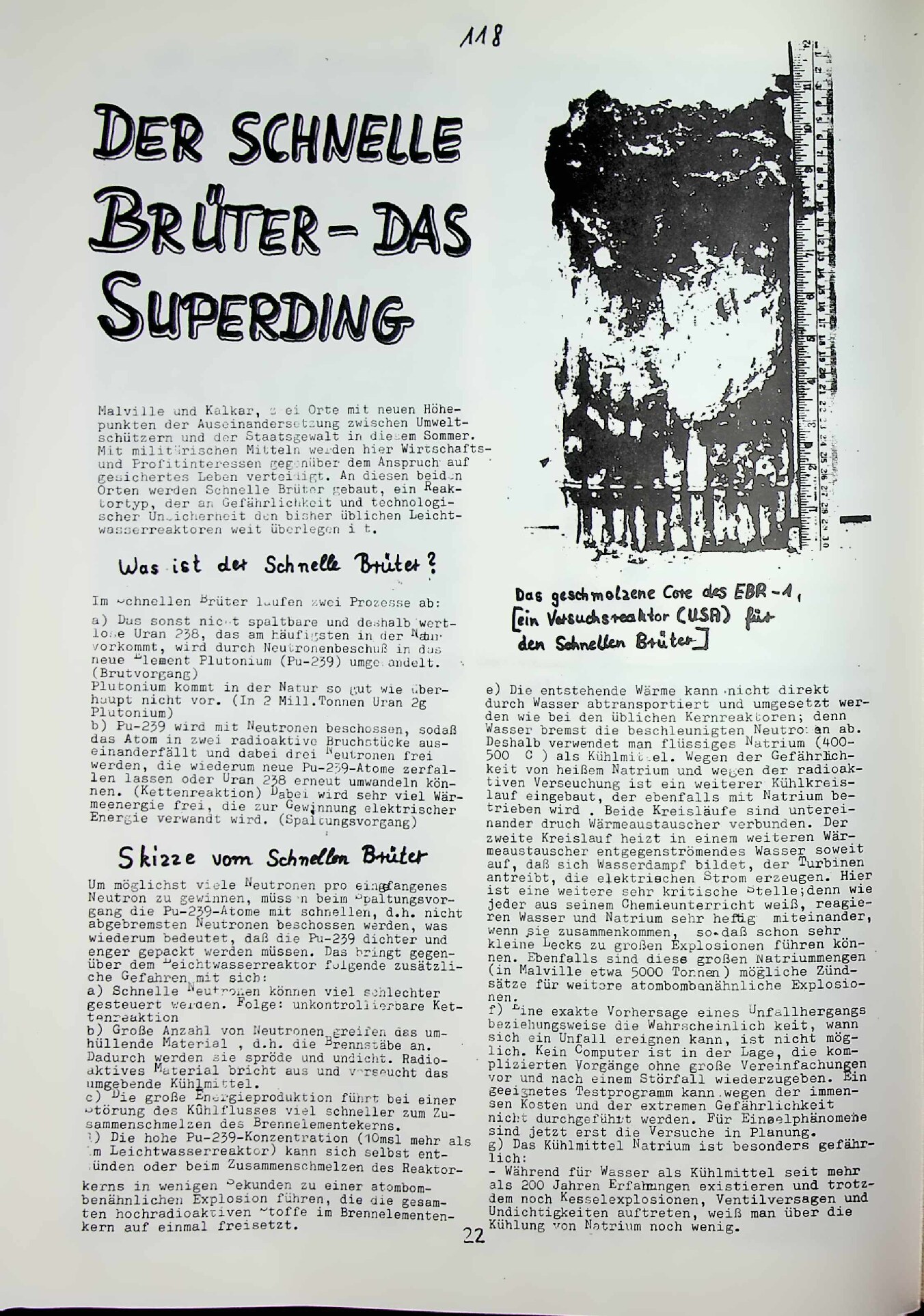 Vorschau: Der schnelle Brüter – das Superding