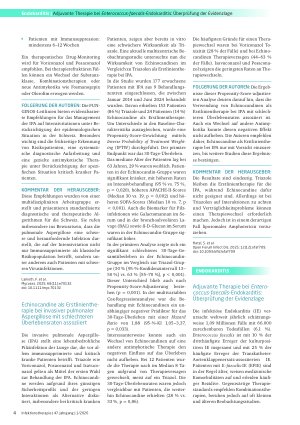 Vorschauseite 1: Adjuvante Therapie bei Enterococcus-faecalis-Endokarditis: Überprüfung der Evidenzlage