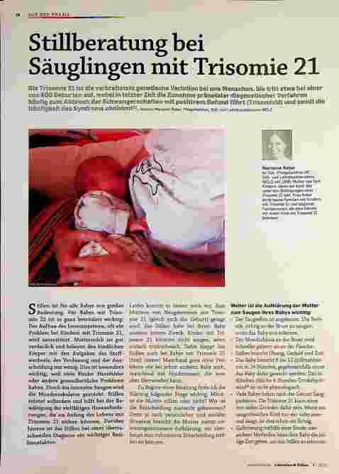 Vorschauseite 1: Stillberatung bei Säuglingen mit Trisomie 21