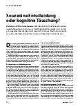 Vorschauseite 1: Souveräne Entscheidung oder kognitive Täuschung?