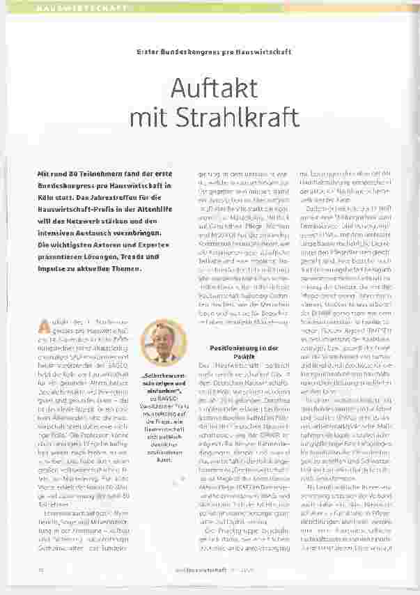 Vorschauseite 1: Auftakt mit Strahlkraft