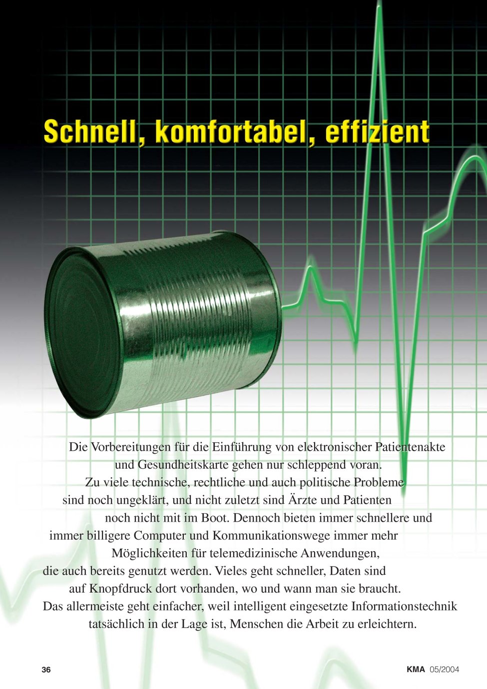Vorschauseite 1: Der Siegeszug der Telemedizin