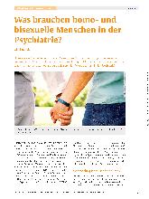 Vorschauseite 1: Was brauchen homound bisexuelle Menschen in der Psychiatrie?