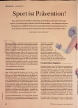 Vorschauseite 1: Sport ist Prävention!