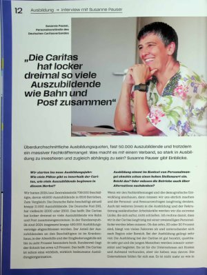 Vorschauseite 1: „Die Caritas hat locker dreimal so viele — Auszubildende wie Bahn und Post zusammen“