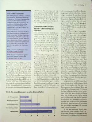 Vorschauseite 6: „Die Caritas hat locker dreimal so viele — Auszubildende wie Bahn und Post zusammen“