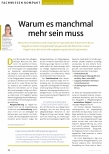Vorschauseite 1: Warum es manchmal mehr sein muss