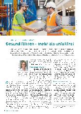 Vorschauseite 1: Gesund führen - mehr als unfallfrei