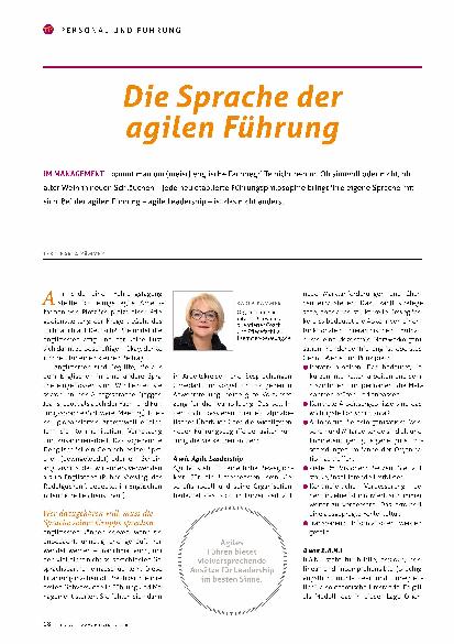 Vorschauseite 1: Die Sprache der agilen Führung