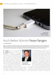 Vorschauseite 1: Auch Betten können Feuer fangen.