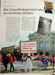 Vorschauseite 1: Das Gesundheitspersonal setzt ein deutliches Zeichen.