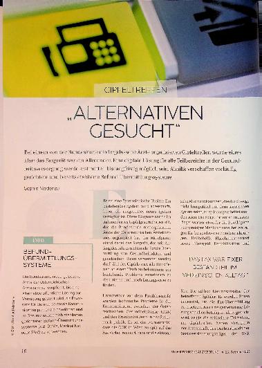 Vorschauseite 1: " Alternativen gesucht"