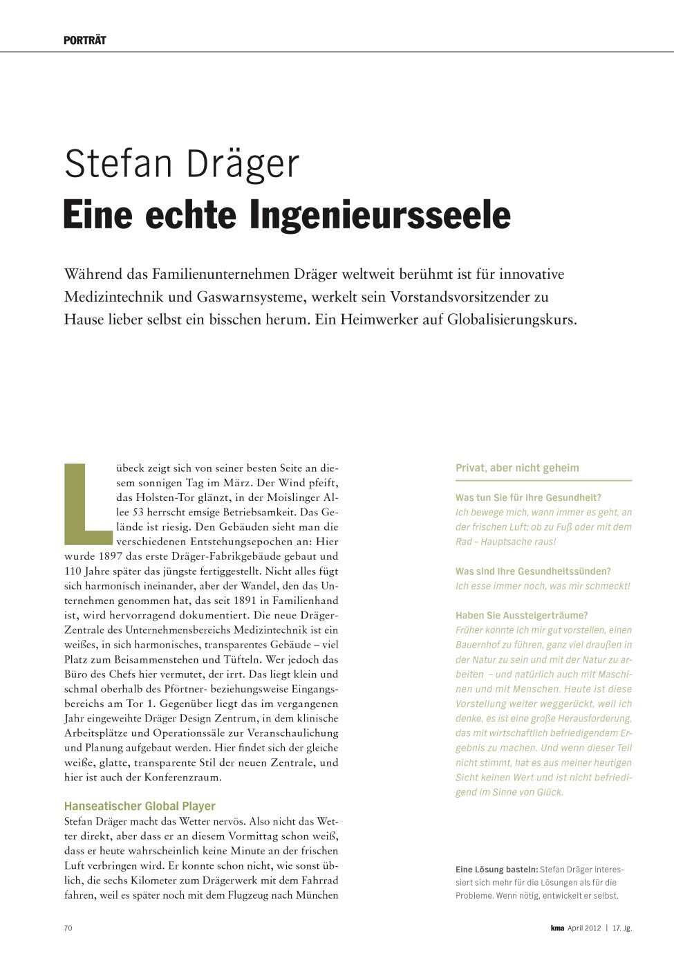 Vorschauseite 1: Eine echte Ingenieursseele