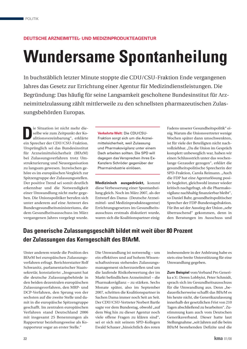 Vorschauseite 1: Wundersame Spontanheilung