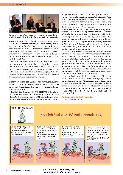 Vorschauseite 5: Aktuelle Informationen zum HSBI-Projekt zur besseren Versorgung des Diabetischen Fußsyndroms (DFS).