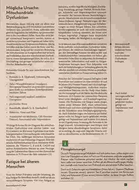 Vorschauseite 2: Fatigue - richtige Ernährung bei chronischer Müdigkeit