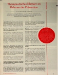Vorschauseite 2: Therapeutisches Klettern im Rahmen der Prävention