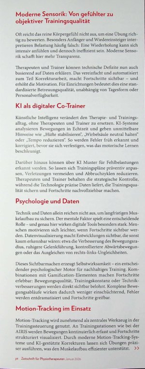 Vorschauseite 2: Präzision trifft Muskelkraft Wie Kl das Training neu definiert