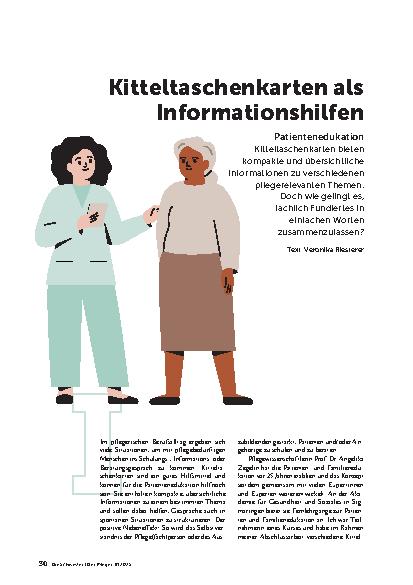 Vorschauseite 1: Kitteltaschenkarten als Informationshilfen