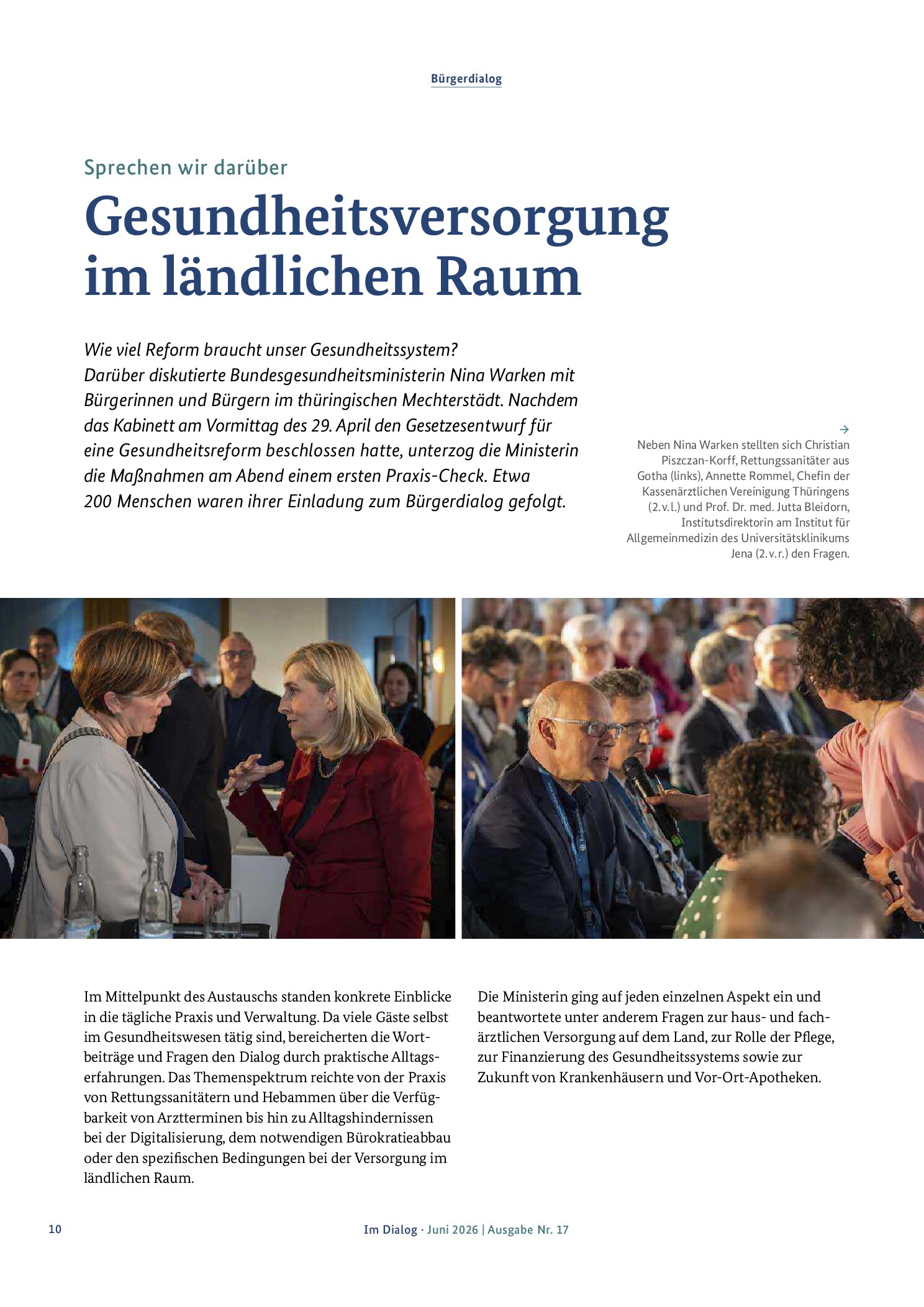 Vorschauseite 1: Gesundheitsversorgung im ländlichen Raum