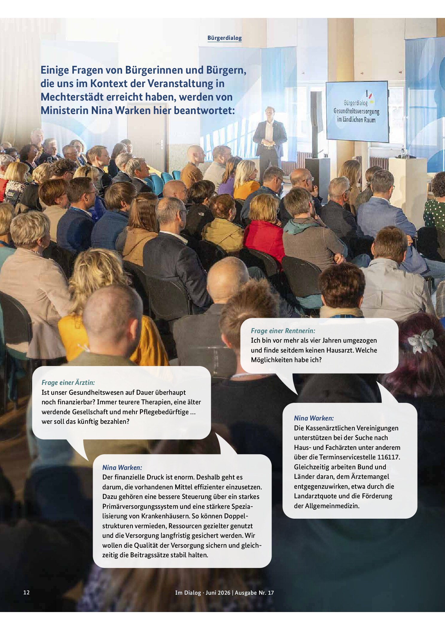 Vorschauseite 3: Gesundheitsversorgung im ländlichen Raum