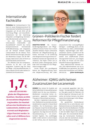 Vorschauseite 2: »Was ist unsere Rolle? Auf welche Stimme hören wir, um Lebensqualität zu stärken? «