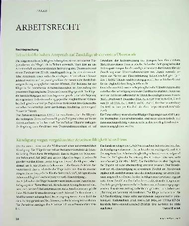 Vorschauseite 1: Arbeitsrecht